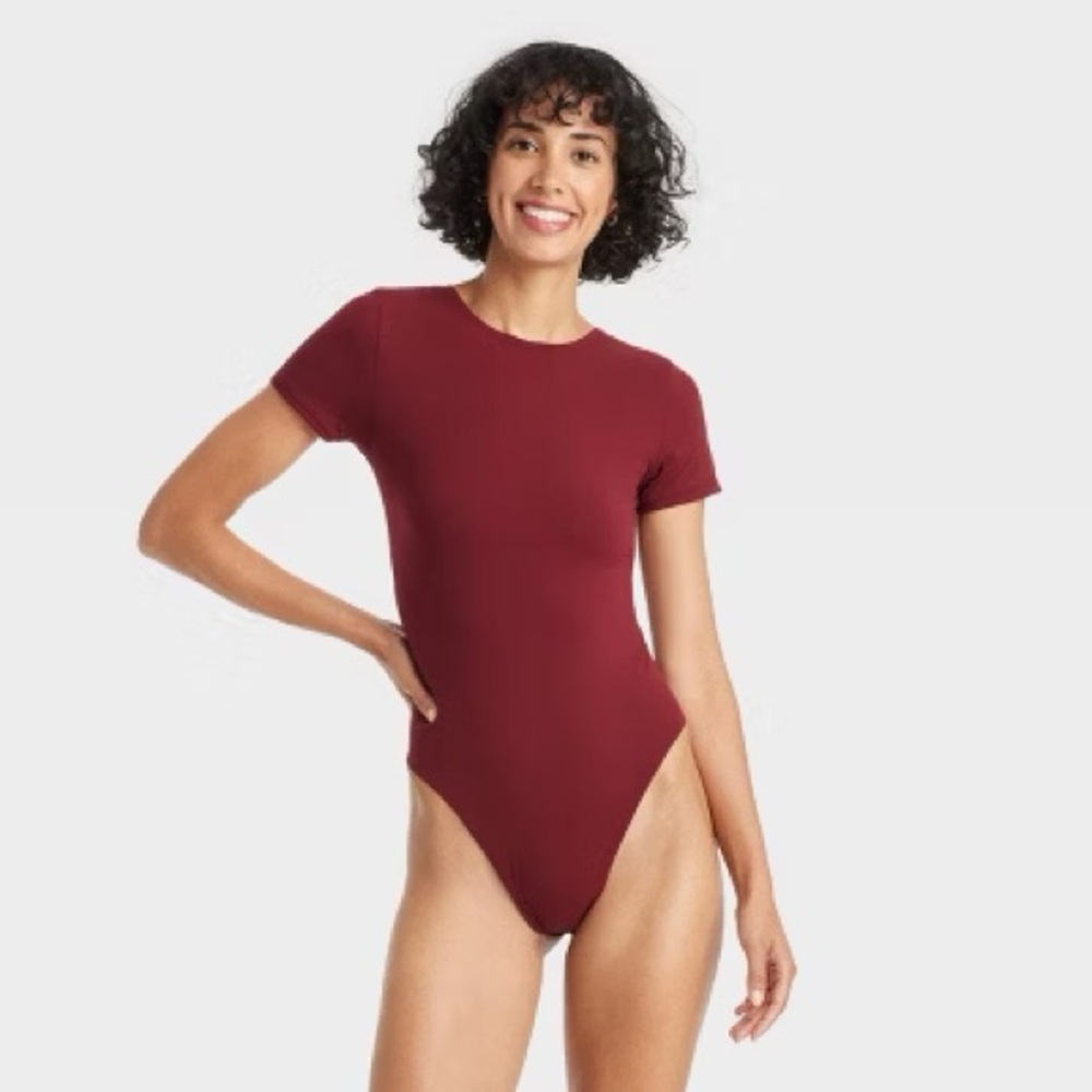 Auden Luxury Collection Short Sleeve Fitted Bodysuit